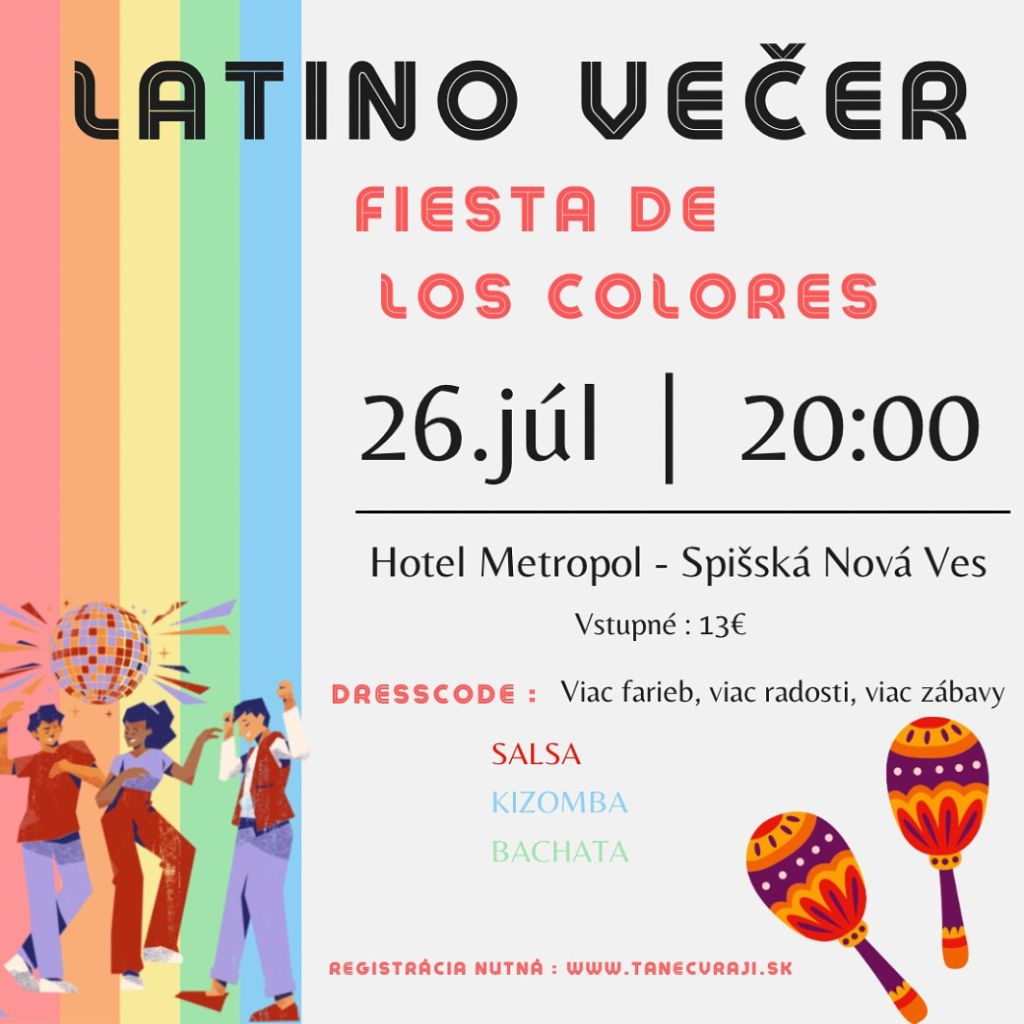 Obrázok podujatia Latino večer / Fiesta de los colores