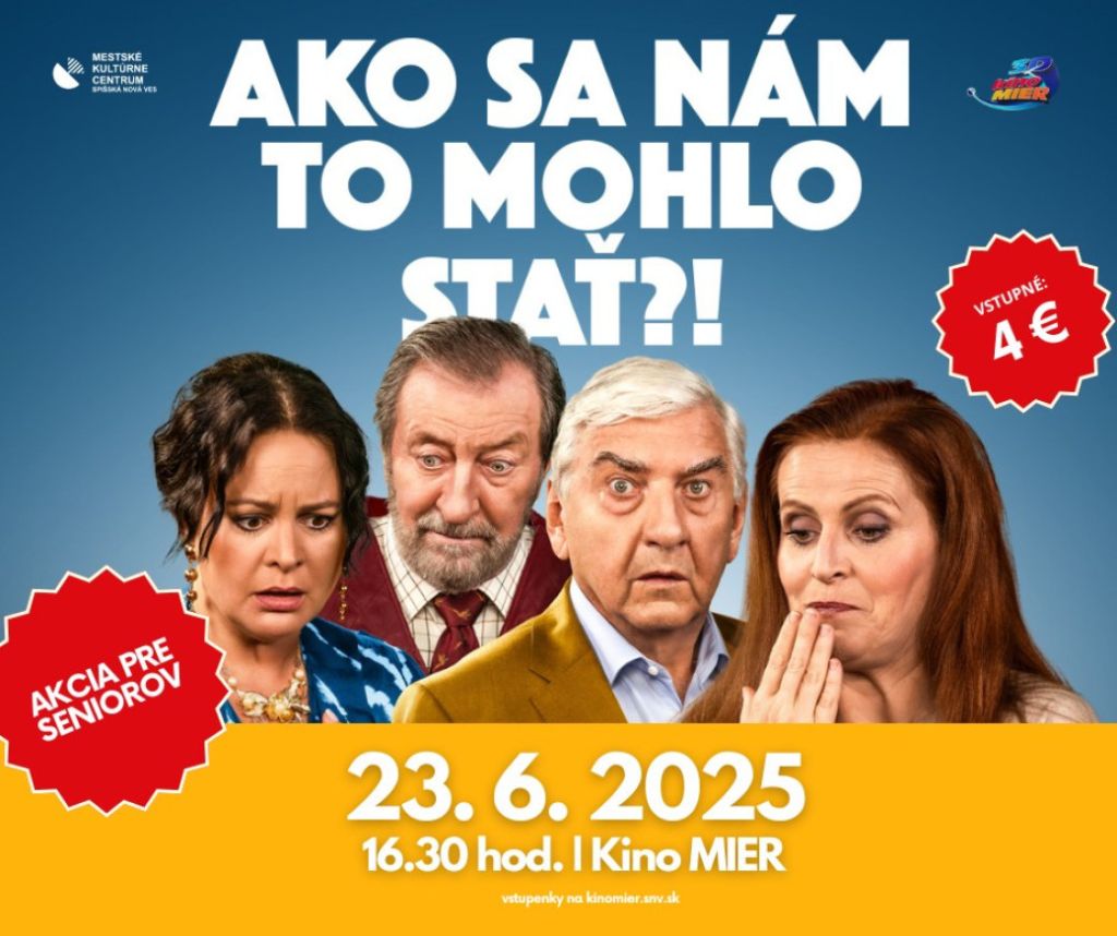 Obrázok podujatia Akcia pre seniorov / Ako sa nám to mohlo stať?!