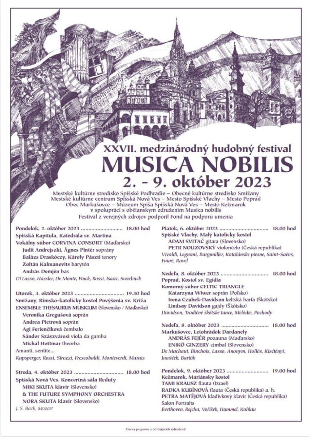 Obrázok podujatia Medzinárodný hudobný festival MUSICA NOBILIS