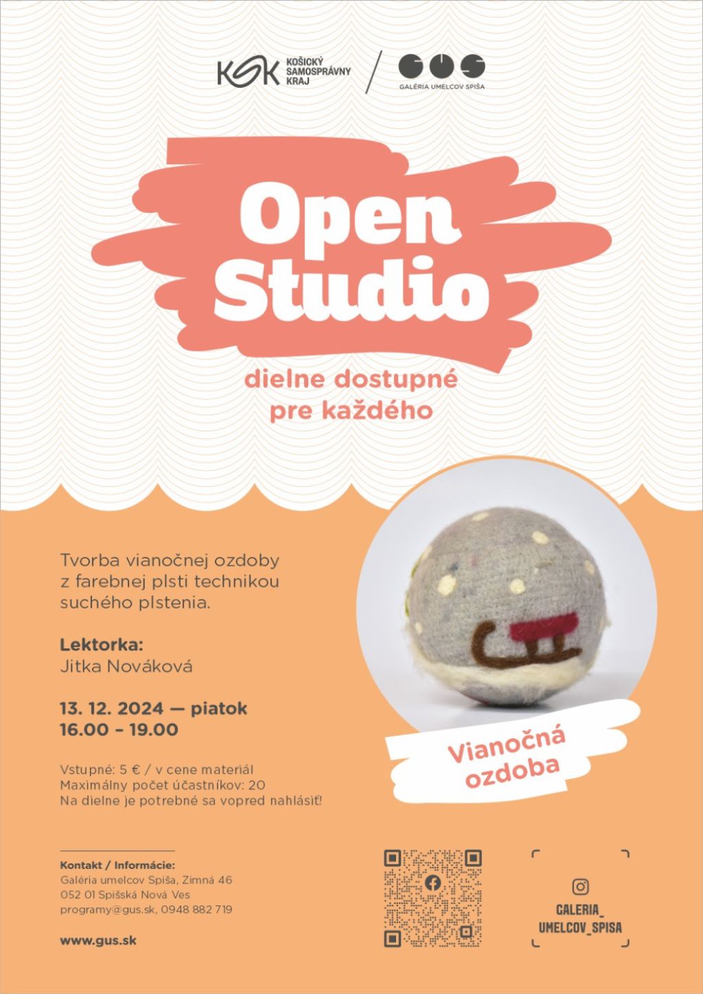 Obrázok podujatia Open Studio: Vianočná ozdoba