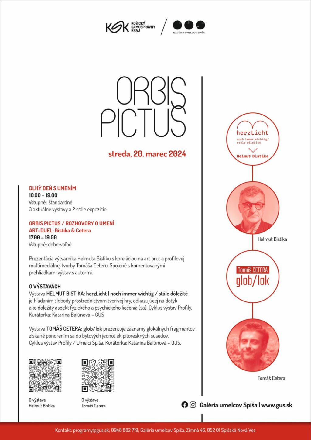Obrázok podujatia Orbis Pictus / Rozhovory o umení: BISTIKA & CETERA