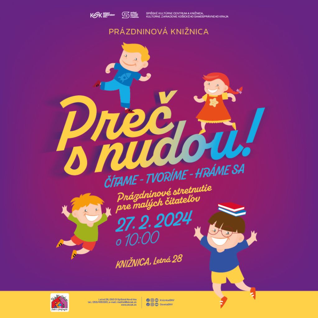 Obrázok podujatia Prázdninová knižnica: Preč s nudou!