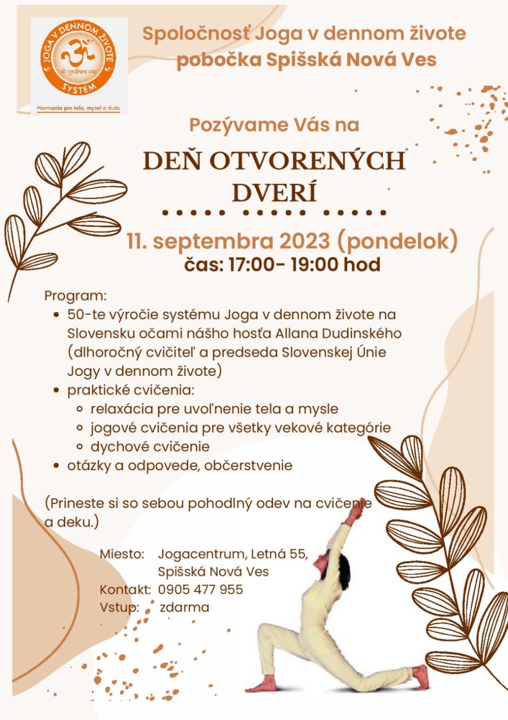 Obrázok podujatia Deň otvorených dverí v Joga centre