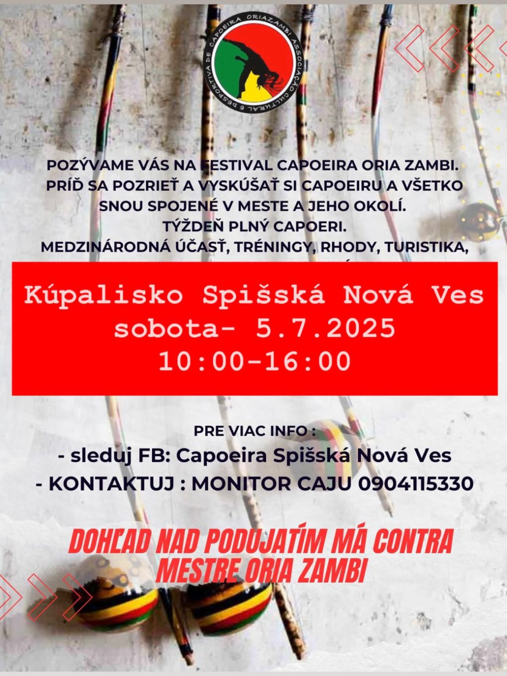Obrázok podujatia Capoeira Oria Zambi