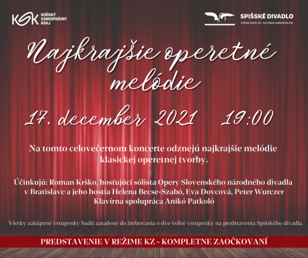Obrázok podujatia Najkrajšie operetné melódie