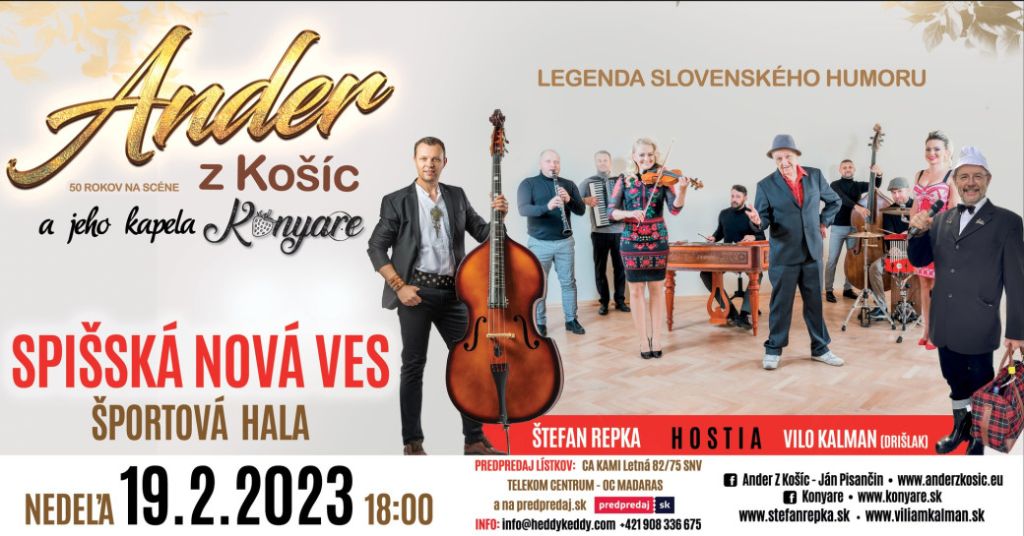Ander z Košíc a jeho kapela KONYARE | spisskanovaves.eu