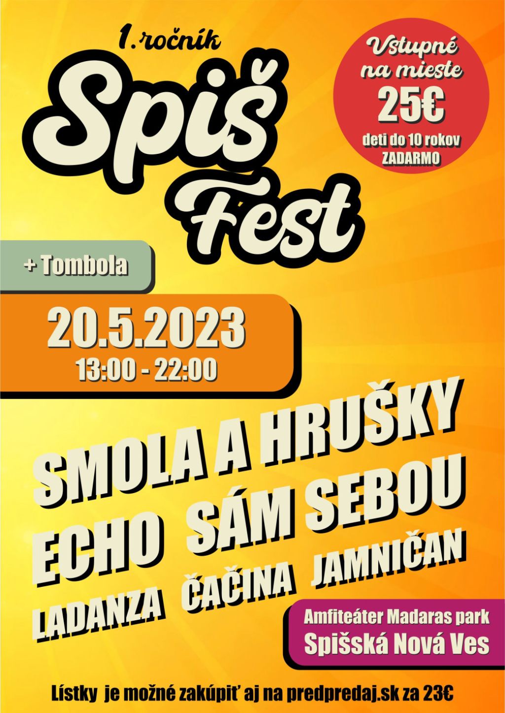 Spiš Fest 2023 / 1. ročník | spisskanovaves.eu